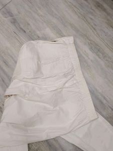 White Cotton Pants