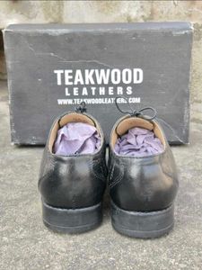 Teakwood Leathers Men’s Black Oxford Shoes