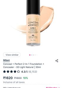 milani conceal+ perfect 2in 1 foundation