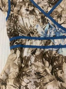 Floral Print Wrap Top