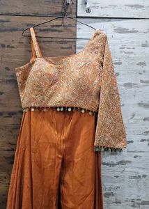 Vibrant Orange Ethnic Kurta Set