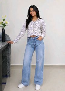 Stylish Printed Button-Up Shirt