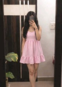 Cute Pink Baby Doll Dress