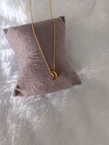 Gold Crescent Moon Necklace