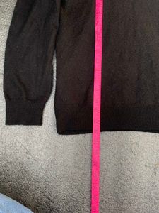 Men's Black V-Neck Sweater