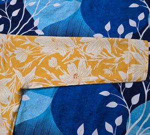 Yellow Floral Print Kurta