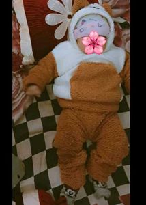 Cozy Brown Baby Onesie