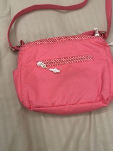 Chic Pink Crossbody Bag with Multiple Pockets