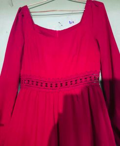 Elegant Maroon Maxi Dress
