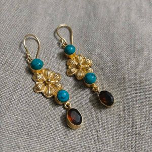 semi precious stone earrings
