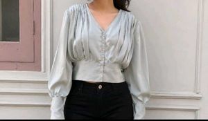 Chic Pleated  Blouse