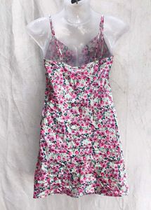 I. Floral Print Mini Dress