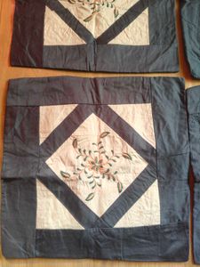 Blue cushion covers