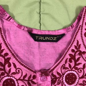 🌸 Vibrant Pink Printed Nightgown 🌸