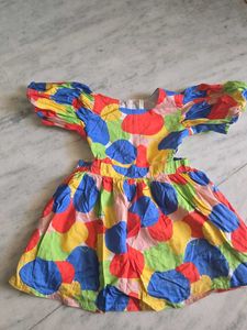 Vibrant Abstract Print Mini Dress