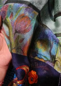 Preety Saree With Multi Colours Nd Pickock Disign
