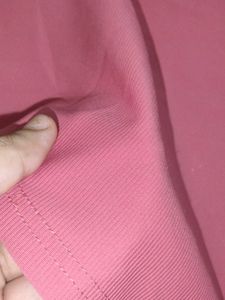 Chic Pink Ribbed sports Top
