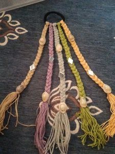 Boho Braided Hair Tie 5 liyers