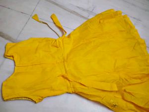 Vibrant Yellow Embroidered Ethnic Gown