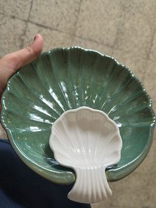 Decorative Green Shell Plate