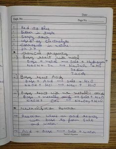 CBSE Class 10 Chemistry Handwritten Notes All Chap