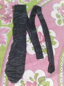 Black Satin Tie