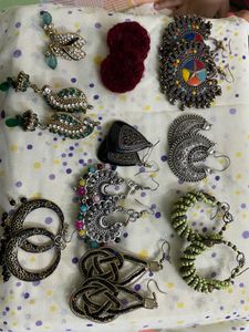 10 pair earrings combo of ten earrings