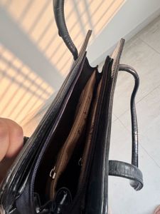 Black Patent Leather Handbag