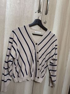 Striped Knit Cardigan