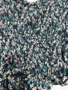 Floral Smocked Puff Sleeve Top
