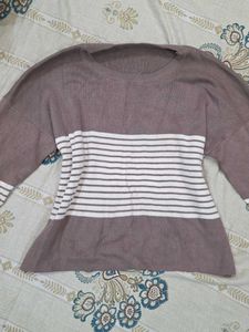 Striped Knit Sweater
