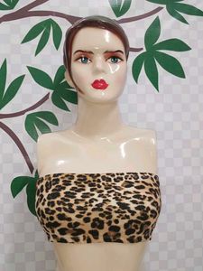 (800)Leopard Print Bandeau Top