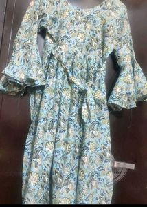 Multi Floral Print Kurti For Girl Or Woman 36 Bust