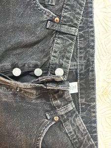 Black Denim Cut-off Shorts