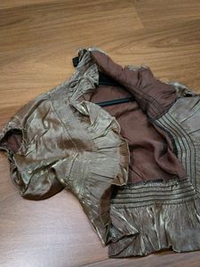 Stylish Golden Shrug (Designer Make)