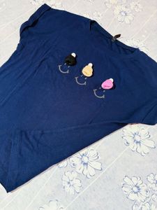 Navy Blue Basic T-Shirt