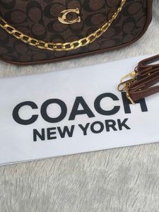 Dupe Coach Monogram Shoulder Bag with Dustcover