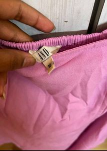 Lilac Dress Square Neck Mini