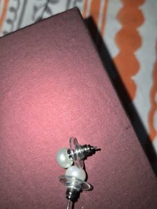 Elegant real Pearl Stud Earrings