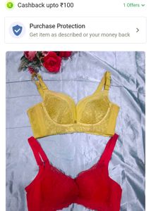 Lace Trimmed Bra &amp; Panty Set