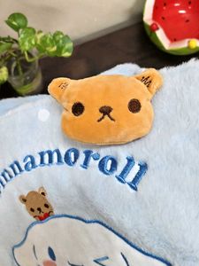 Blue - Cinnamoroll Fur Tote Bag
