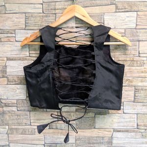 Sleeveless Blouse with Tie-Back FIX PRICE