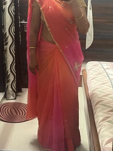 Elegant Ombre Chiffon pure Saree