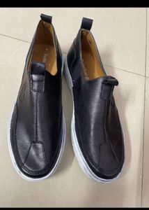 Men's Navy Leather Tassel Loafers