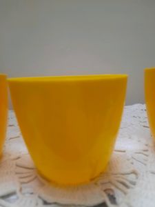 PLANTER (Set of 2) Yellow Color