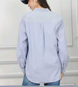 Oversized Classic Blue striped shirt