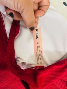 SHEIN Red One-Piece Swimsuit