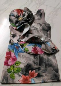 Floral Print Designer Dress
