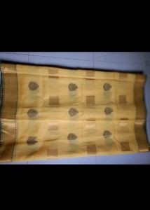 price dropped,Banarsi Yellow Colour Silk Saree 1st