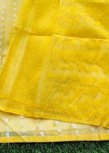 NEW WITHOUT TAG - HALDI JAMDANI SAREE